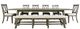Jofran Inc. Telluride Driftwood 85" Dining Bench-1