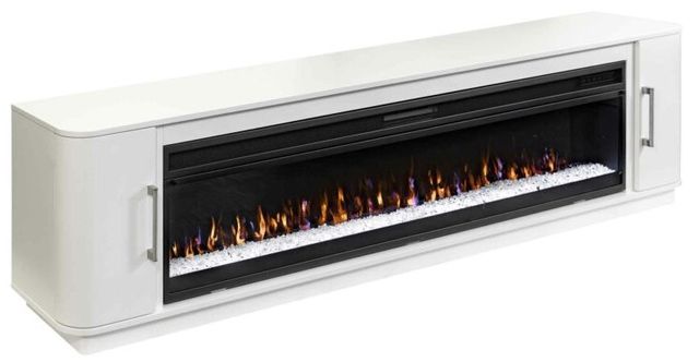 Martin Furniture Uptown Crisp White 84" Fireplace TV Stand-0