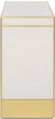 Currey & Company Arden Ivory Console Table with Satin Brass Base-2