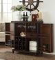 ECI Furniture Gettysburg Rustic Distressed Spirit Cabinet-1