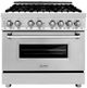 ZLINE 36" Stainless Steel Pro Style Dual Fuel Range-0