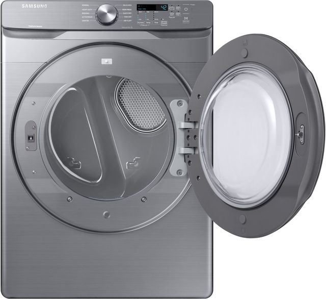 Samsung 6000 Series 7.5 Cu. Ft. Platinum Front Load Gas Dryer-1