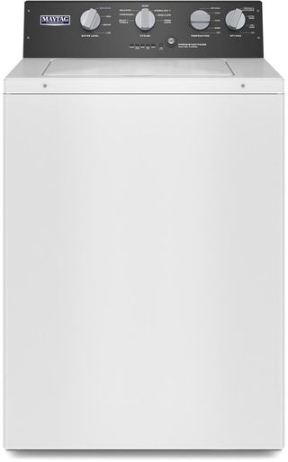 Maytag® 3.5 Cu. Ft. White Commercial-Grade Agitator Washer
