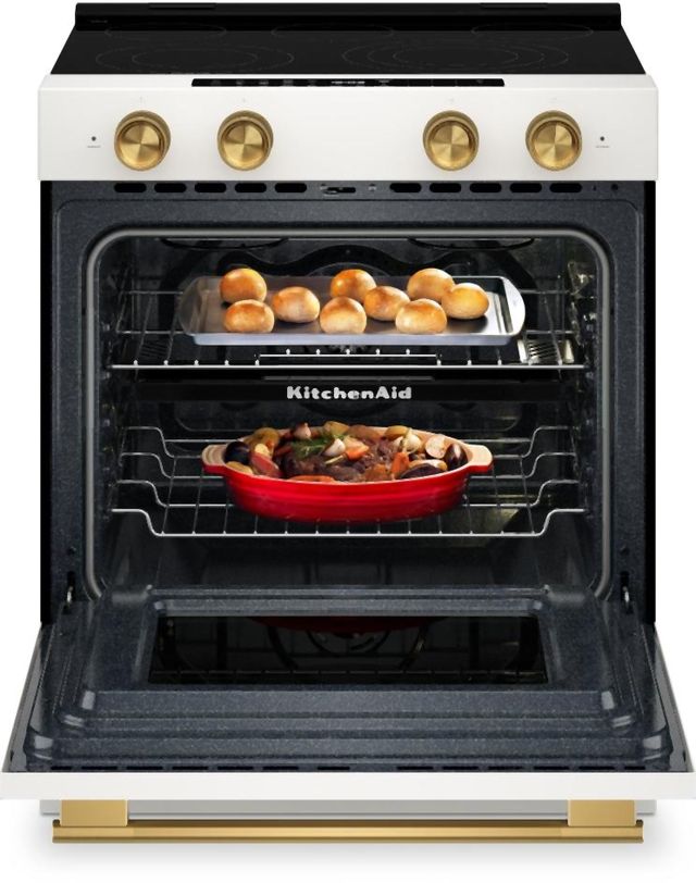 KitchenAid® 30” Porcelain Slide-In Electric Range with Two Even-Heat™ Hyper Elements-4