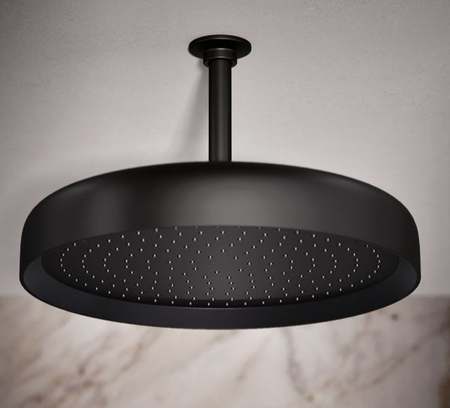 KOHLER® Statement® Matte Black 2.5 GPM Round 14" Single-Function Rainhead-1