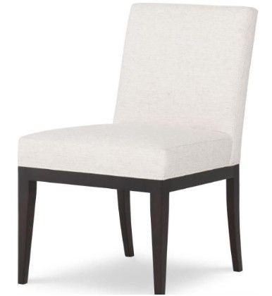 Wesley Hall Emilio White/Black Side Chair