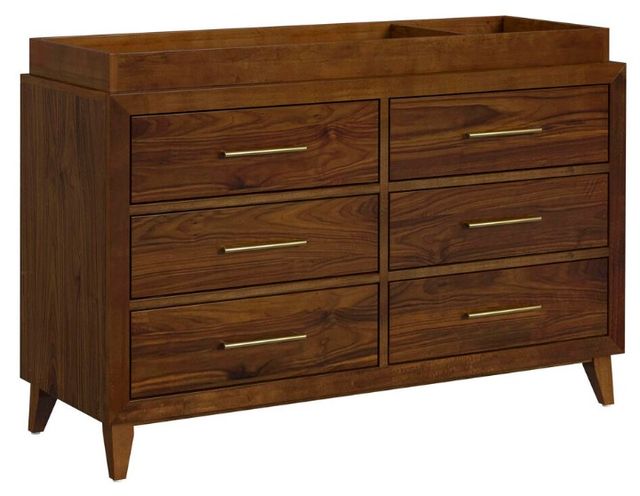 Elements International Malia Walnut Dresser and Topper-0