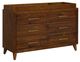 Elements International Malia Walnut Dresser and Topper-0