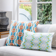 Laura Park Designs Chloe Blue 14" x 20" Lumbar Pillow-1