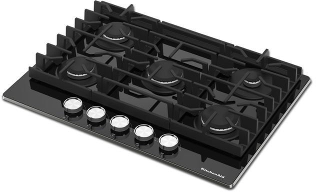 KitchenAid® 36" Black Gas Cooktop-1
