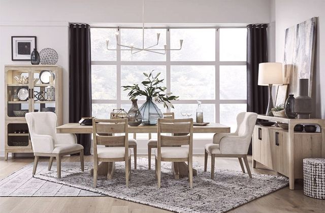 Magnussen Home® Somerset Butternut Trestle Dining Table-1