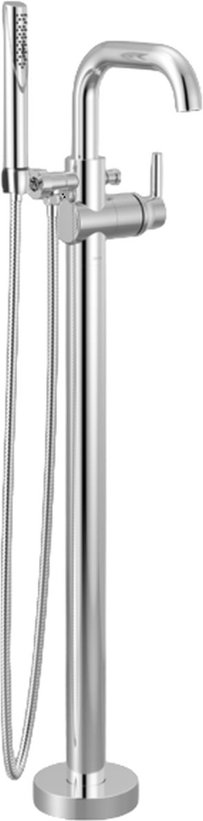 Delta Trinsic® Chrome Floor Mount Tub Filler-0