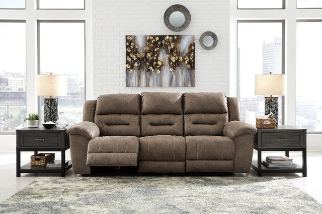 Stoneland reclining sofa 5 piece room package-0