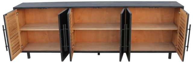 Nest Home Collections Harbor Matte Black Long Cabinet -2