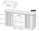 International Furniture Direct Mezquite Brown TV Stand-2