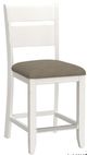 American Wholesale Furniture Sarasota 6-Piece Brown/White Counter Height Set-3