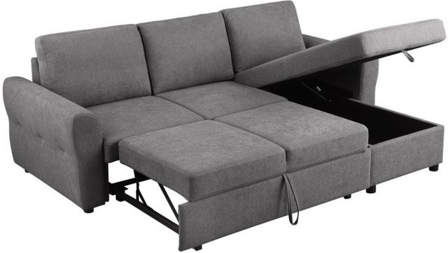 Coaster® Samantha 2-Piece Gray Right-Arm Facing Sleeper Sectional-2