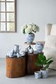 A & B Home Beige/Blue Vase-4