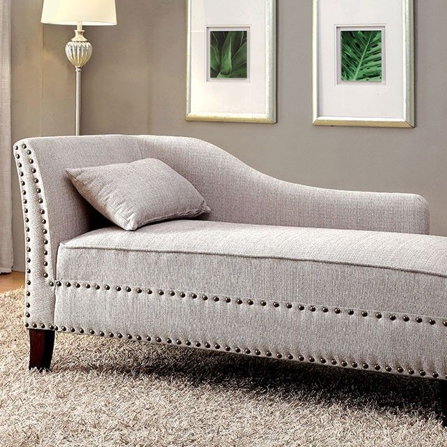 Furniture of America® Stillwater Beige Chaise-2