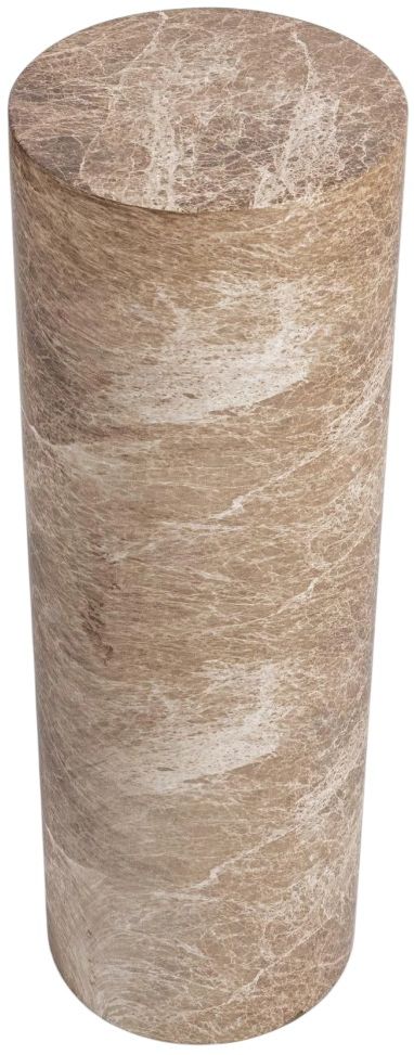 Classic Home Norfolk Brown/Ivory Large Round Display Pedestal-3