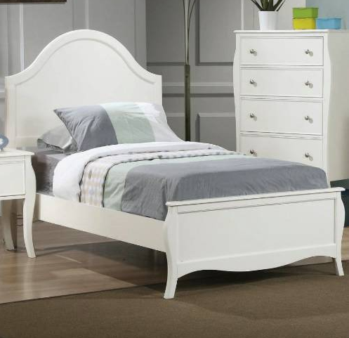 Coaster® Dominique White Full Panel Bed-1