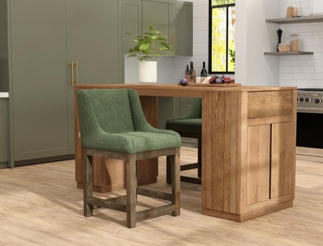 International Furniture Direct Seating Brown/Olive Bar Stool-1