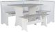Linon Coastal 3-Piece Greywash White Corner Nook Set-0