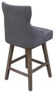 Nest Home Collections Lacey Barbury Stone/Black Swivel Counter Stool-4