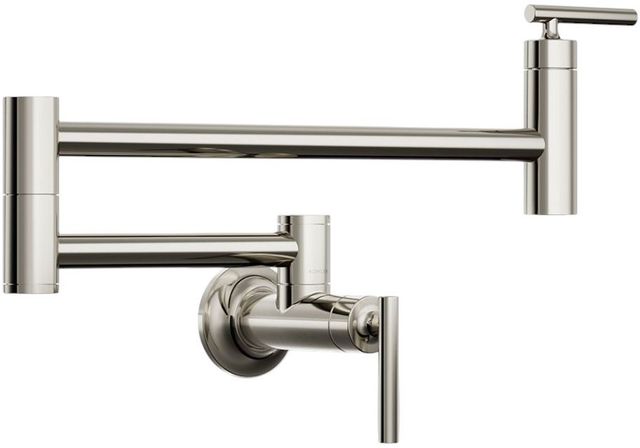 KOHLER® Vibrant Polished Nickel Wall-Mount Pot Filler-0