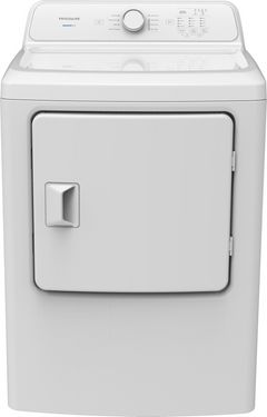 Frigidaire® 7 Cu. Ft. White Front Load Gas Dryer 