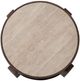 Bassett Mirror Canyon Travertine End Table with Espresso Base-2