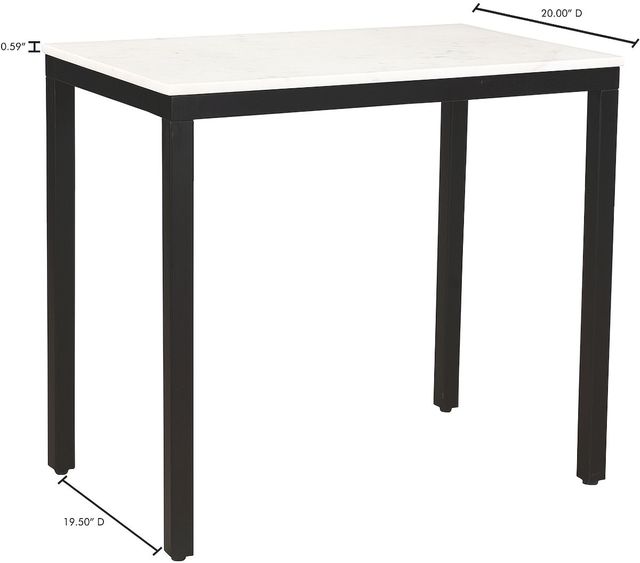 Moe's Home Collection Parson White Marble Mini Desk-2