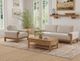 International Furniture Direct Sedona Ivory Loveseat-1