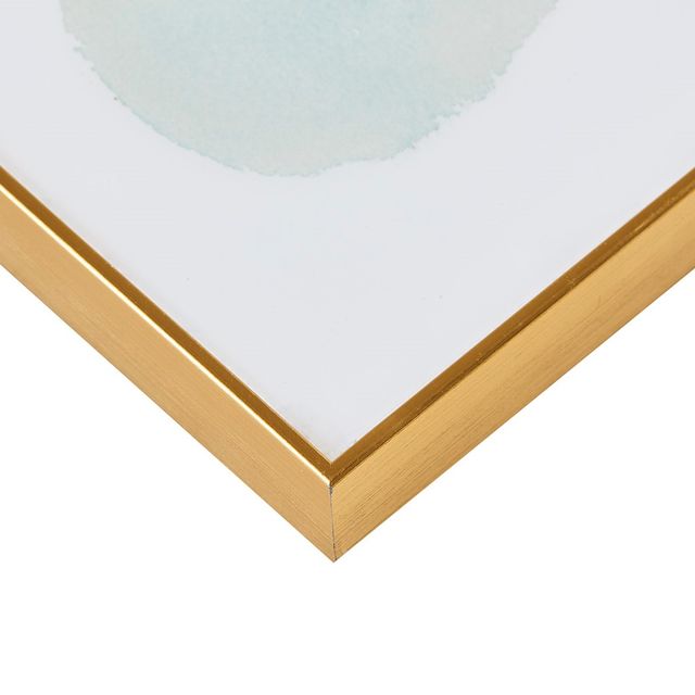 Olliix by Urban Habitat Crowned Motions Multi Crystal Glass Coat with Foil Framed Wall Art-3