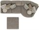 Jackson Furniture Turner 3-Piece Mushroom Modular Sectional with Ottoman-5