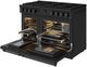 Thor Kitchen A Series 48" Black Matte Pro Style Gas Range with Black Hardware-5