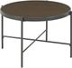 Elements International Vienna Dark Brown Coffee Table with Black Base-0
