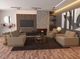 International Furniture Direct Georgia Brown Sofa-1
