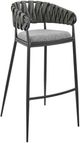 Armen Living Giovanni Black/Gray Bar Stool-0