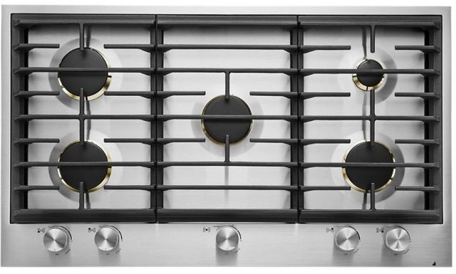 JennAir® 36" Stainless Steel Natural Gas Cooktop-3