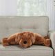 Nourison Home™ Mina Victory Plush Lines Brown 18''x22'' Dog Animal Stuffed Toy -3