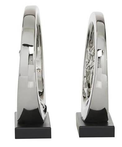 Deco Marche 2-Piece Silver Dancer Sculpture Set-1