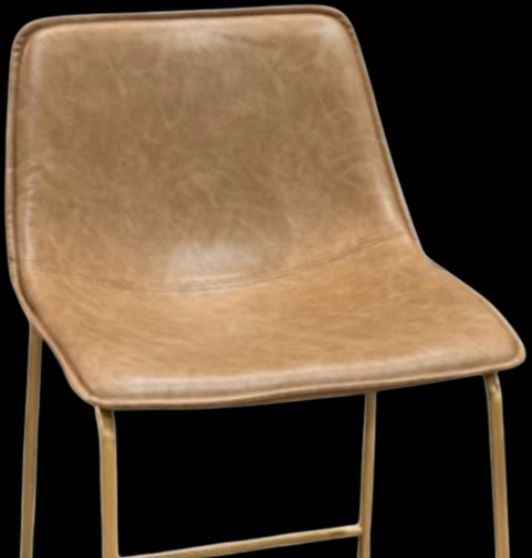 Signature Design by Ashley® Ciabori Gold/Toast Upholstered Bar Stool-1