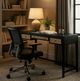 Crestview Collection Alder Stained Black Writing Desk-1