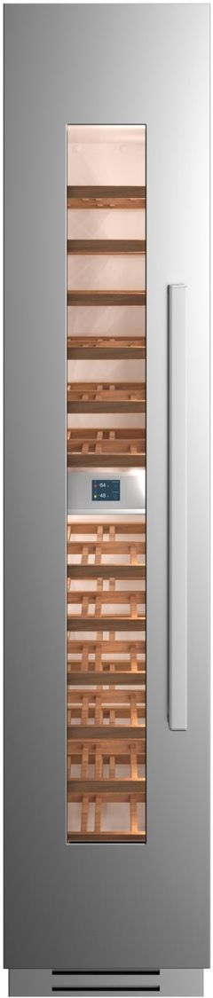 Refroidisseur à vin encastré de 18 po Bertazzoni® Série Professional de 52 bouteilles - Acier inoxydable