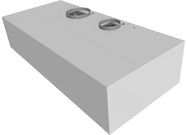Vent-A-Hood® 54" White Wall Mounted Range Hood-2