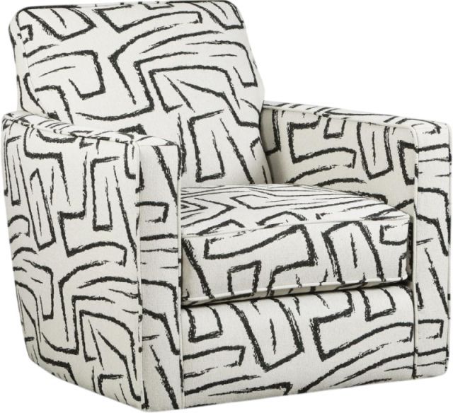 Fusion Furniture Ripple Yukon Ebony Swivel Glider Chair-0