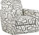 Fusion Furniture Ripple Yukon Ebony Swivel Glider Chair-0