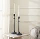 Renwil® Albero 2-Piece Matte Black Candle Holder-1