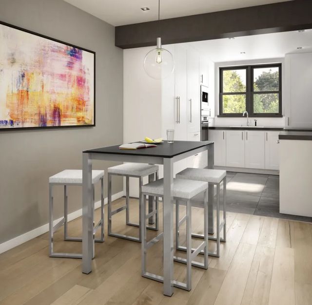 Amisco Customizable Harrison Glass Top Counter Height Dining Table-1